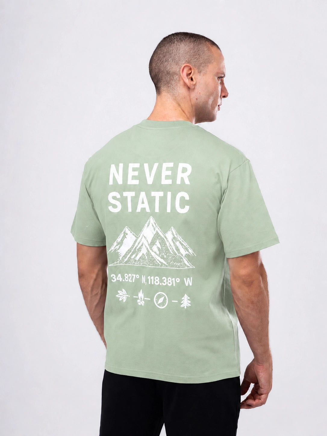 Camiseta Power "Never Static"