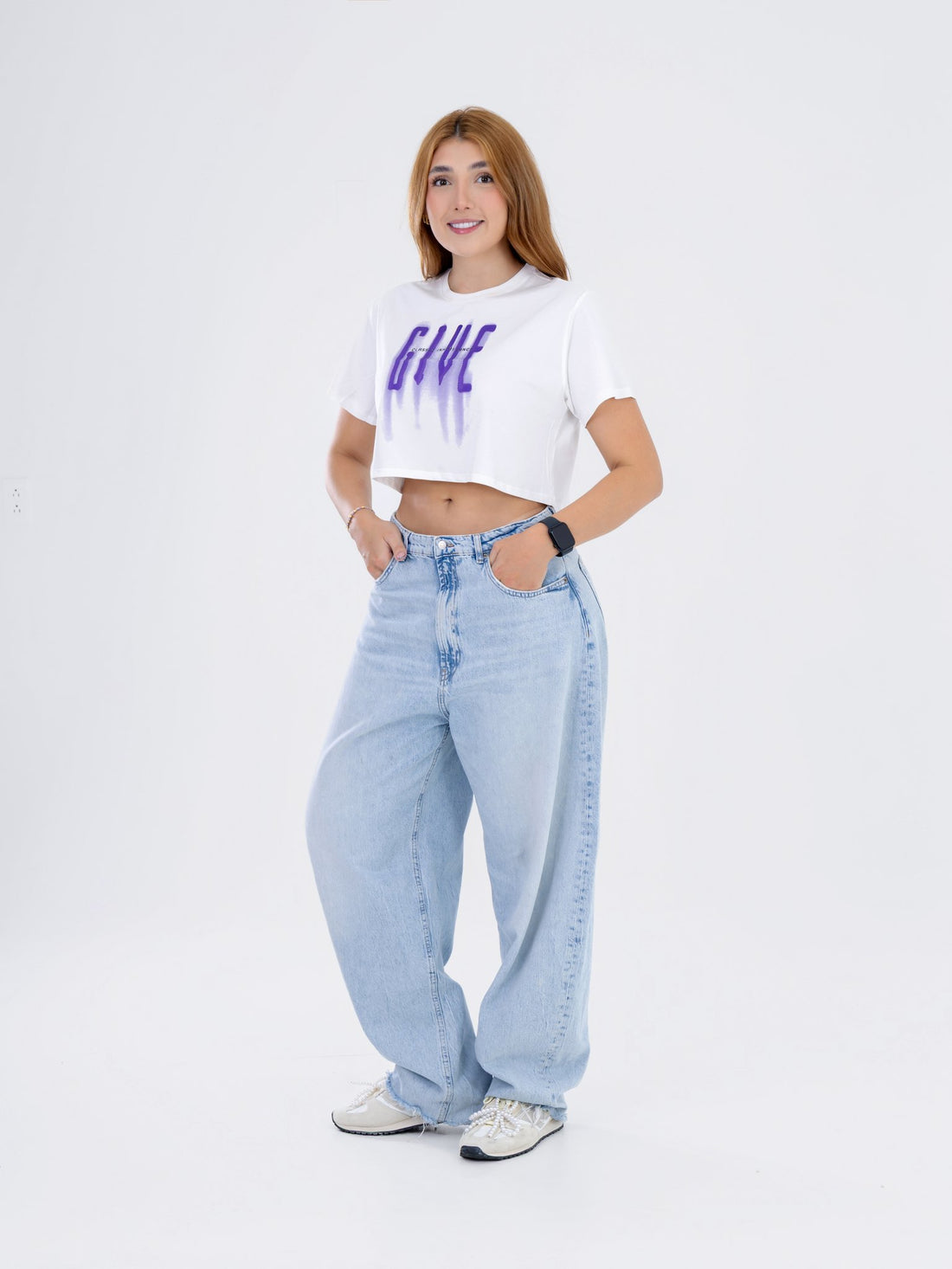 Camiseta Crop Oversize