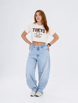 Camiseta Crop Oversize