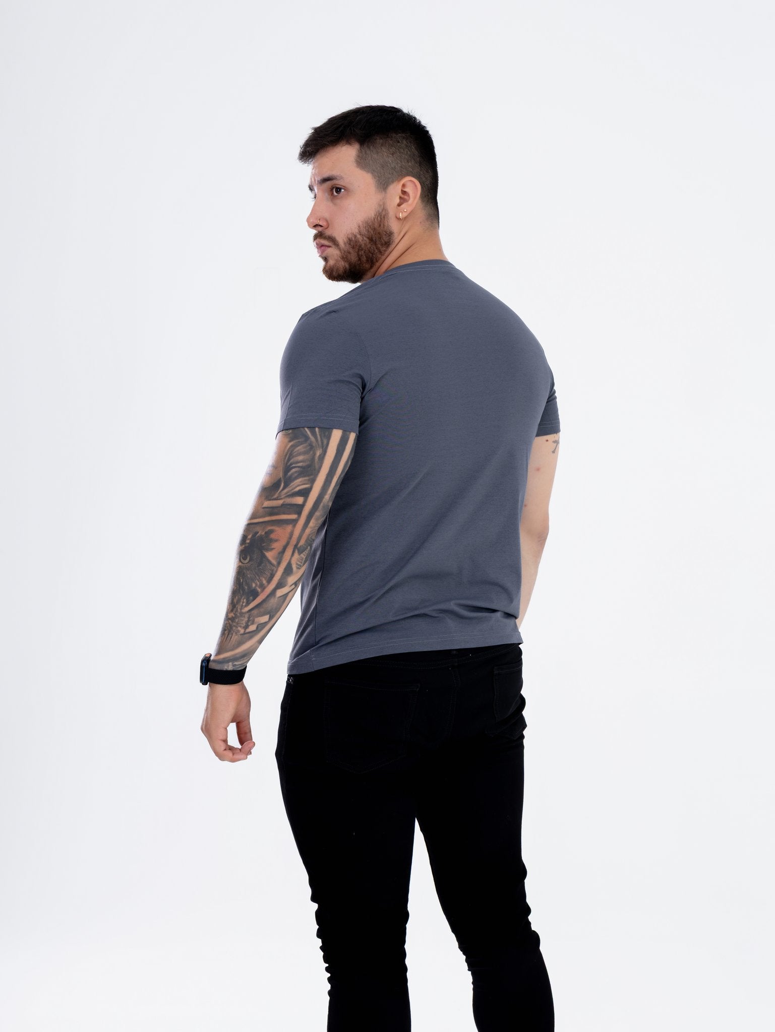 Camiseta Gris Oscuro Live Joyfully Move Freely