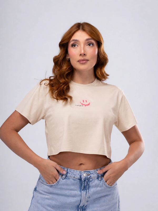 Camiseta Crop Oversize