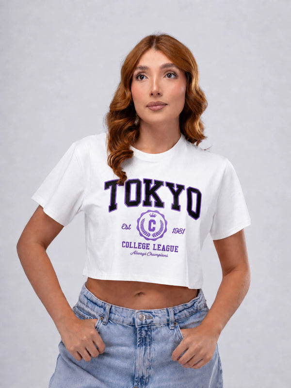 Camiseta Crop Oversize