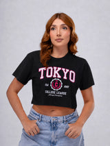 Camiseta Crop Oversize