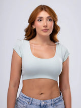 Blusa Crop Tiras Espalda