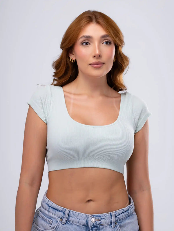 Blusa Crop Tiras Espalda