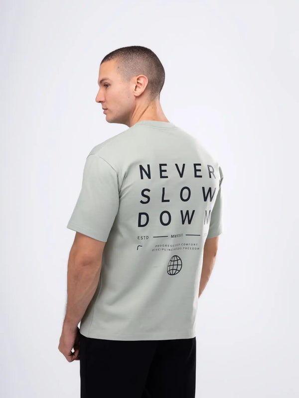 Camiseta Power "never slow"
