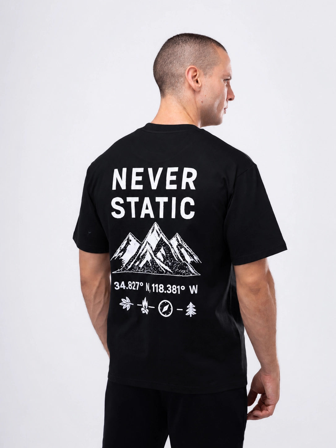 Camiseta Power "Never Static"